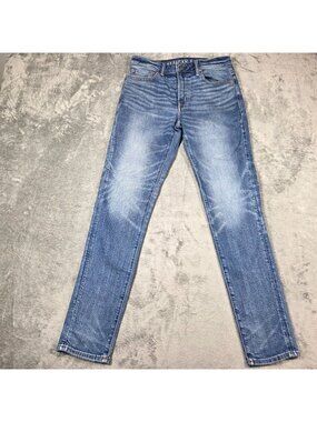 American Eagle Jeans Mens 30X34 Blue Athletic Skinny Airflex Stretch Denim